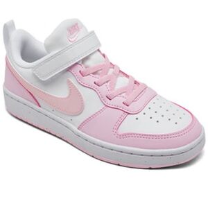 Nike Court Borough Low Recraft Pink Foam White DV5457-105 Size 1Y